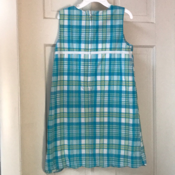 Lilly Pulitzer girls size 6 blue plaid dress - Picture 2 of 7